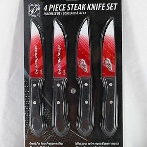 NHL 4 Piece Steak Stainless Steel Knife Set Detroi